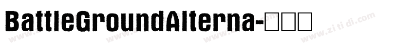 BattleGroundAlterna字体转换