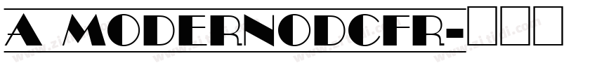 a_ModernoDcFr字体转换