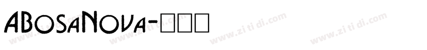 ABosaNova字体转换