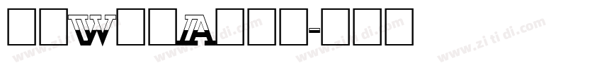 方正W筑紫A老明朝字体转换
