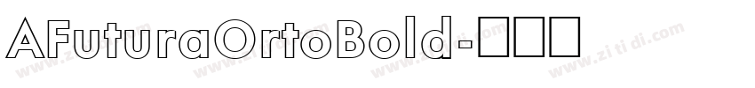 AFuturaOrtoBold字体转换