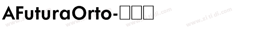 AFuturaOrto字体转换