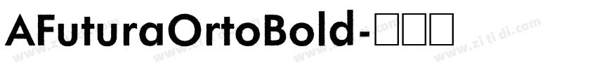 AFuturaOrtoBold字体转换
