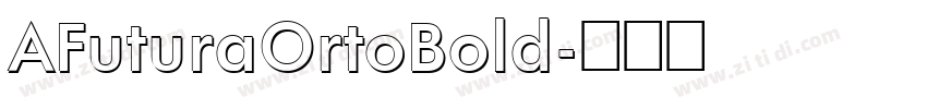 AFuturaOrtoBold字体转换