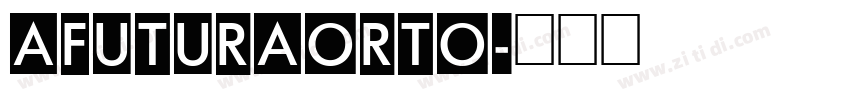 AFuturaOrto字体转换