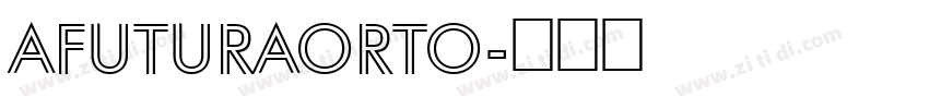 AFuturaOrto字体转换
