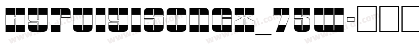 HYRuiYiSongX_75W字体转换