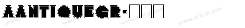 AAntiqueGr字体转换