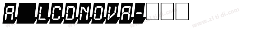 a_LCDNova字体转换