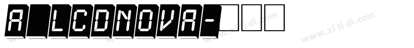 a_LCDNova字体转换