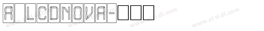a_LCDNova字体转换