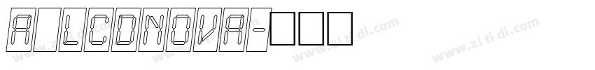 a_LCDNova字体转换
