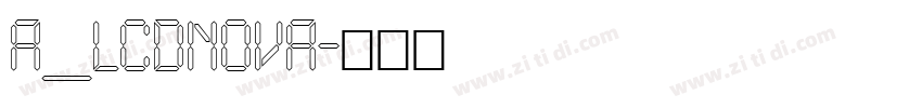 a_LCDNova字体转换