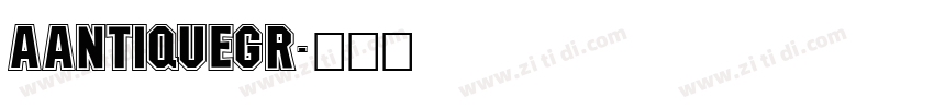 AAntiqueGr字体转换