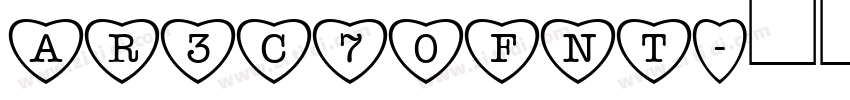 AR3C70FNT字体转换