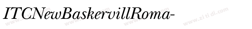 ITCNewBaskervillRoma字体转换