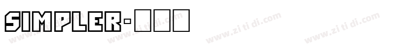 Simpler字体转换