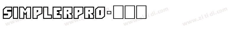 SimplerPro字体转换