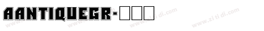 AAntiqueGr字体转换