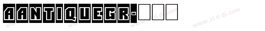 AAntiqueGr字体转换