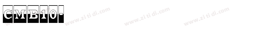 cmb10字体转换