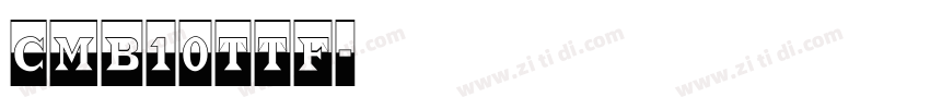 cmb10ttf字体转换