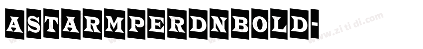 AStarmperDnBold字体转换