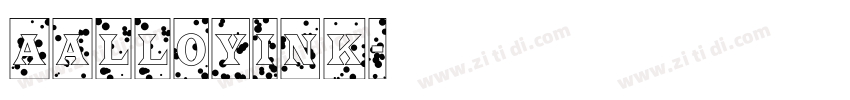 aAlloyInk字体转换