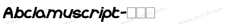 AbcIamuscript字体转换