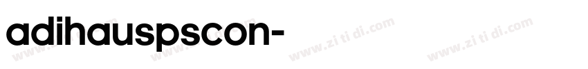 AdiHausPSCon字体转换