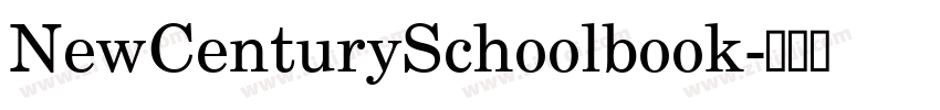 NewCenturySchoolbook字体转换