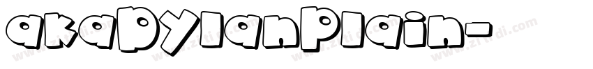 akaDylanPlain字体转换