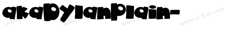 akaDylanPlain字体转换
