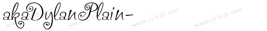 akaDylanPlain字体转换