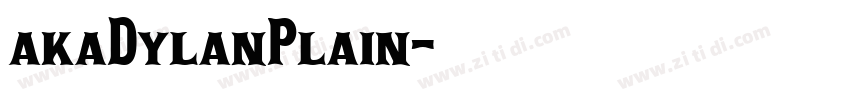 akaDylanPlain字体转换