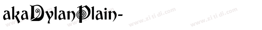 akaDylanPlain字体转换