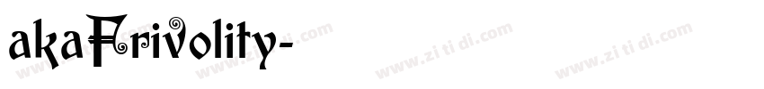 akaFrivolity字体转换