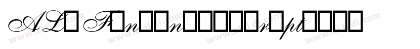 ALSFinlandiaScript字体转换