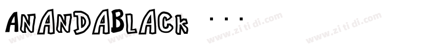 AnandaBlack字体转换