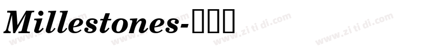 Millestones字体转换