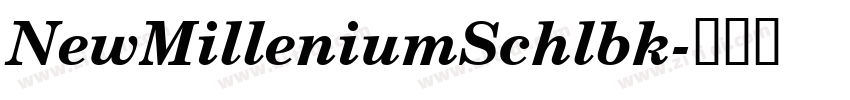 NewMilleniumSchlbk字体转换