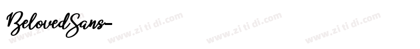 BelovedSans字体转换