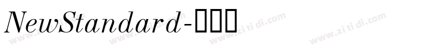 NewStandard字体转换