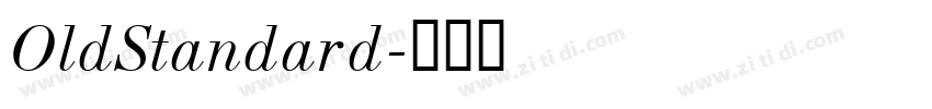 OldStandard字体转换