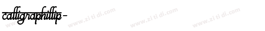 calligraPhillip字体转换 calligraPhillip字体转换