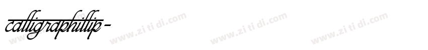 calligraPhillip字体转换 calligraPhillip字体转换