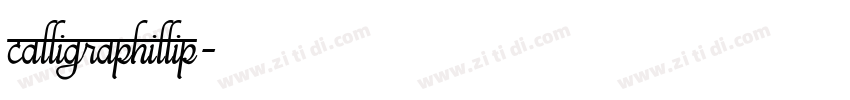 calligraPhillip字体转换 calligraPhillip字体转换