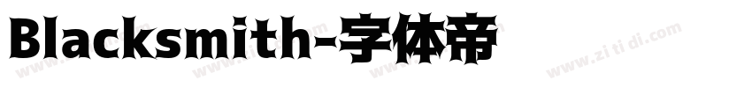 Blacksmith字体转换