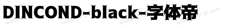 DINCOND-black字体转换