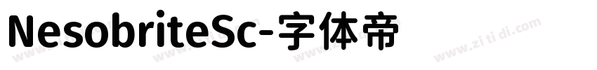 NesobriteSc字体转换